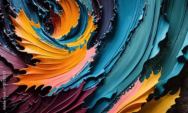 Obraz Vibrant Abstract Backgrounds: Mesmerizing Modern Art for Wall Decor and Prints