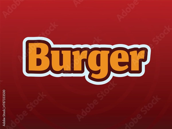 Obraz Modern editable food text effect design template