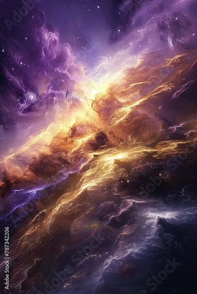 Obraz  Galaxy Photo Interstellar Theme