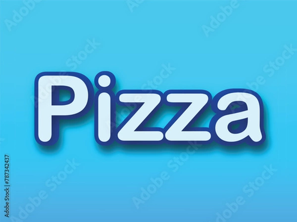 Obraz Modern editable food text effect design template