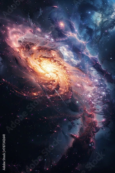 Obraz  Galaxy Photo Interstellar Theme