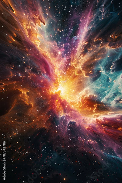 Obraz  Galaxy Photo Interstellar Theme