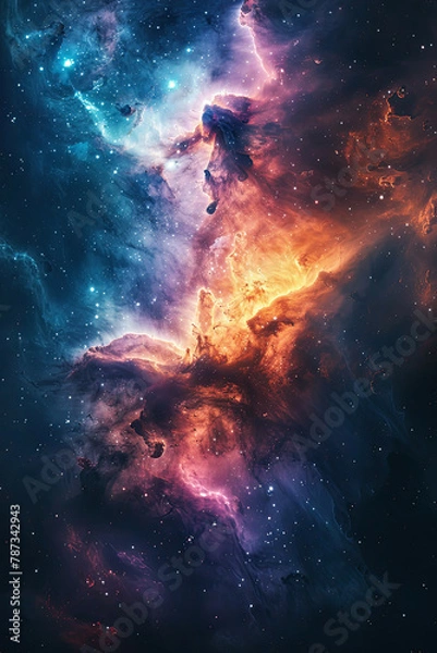 Obraz  Galaxy Photo Interstellar Theme