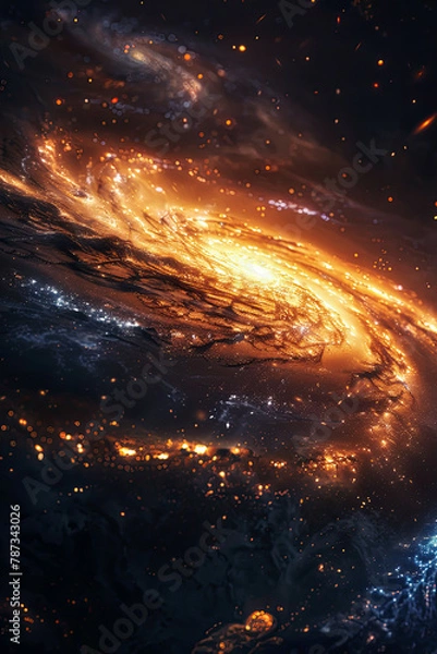 Obraz  Galaxy Photo Interstellar Theme