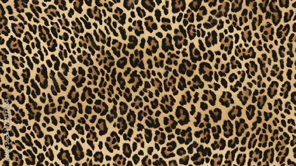 Fototapeta leopard fur real texture hairy background