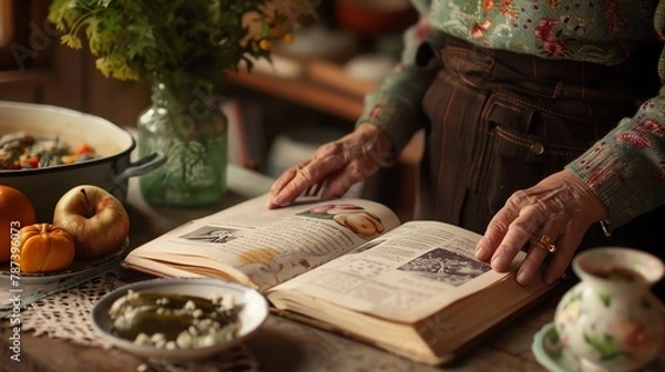 Obraz Moms Recipe Book Create a recipe book filled with your moms favorite dishes Include photos, handwritten recipes, and anecdotes about why each dish is special to her