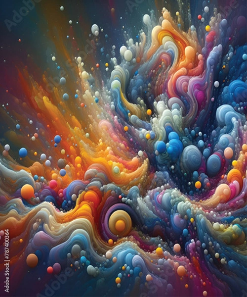 Obraz Fluid Organic Bubbles