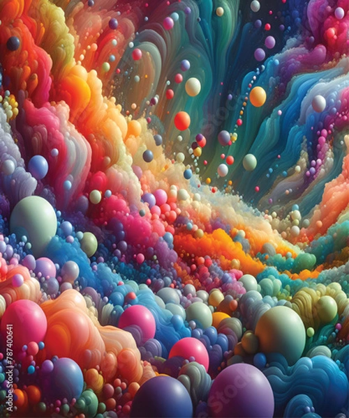 Obraz Fluid Organic Bubbles