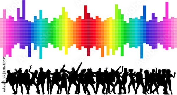 Obraz Dancing silhouettes