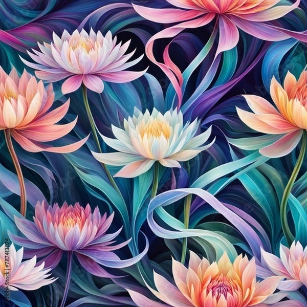 Obraz seamless pattern with flowers