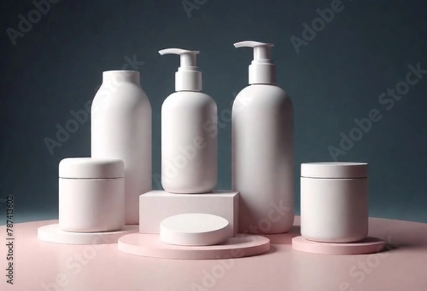 Obraz white cosmetic container