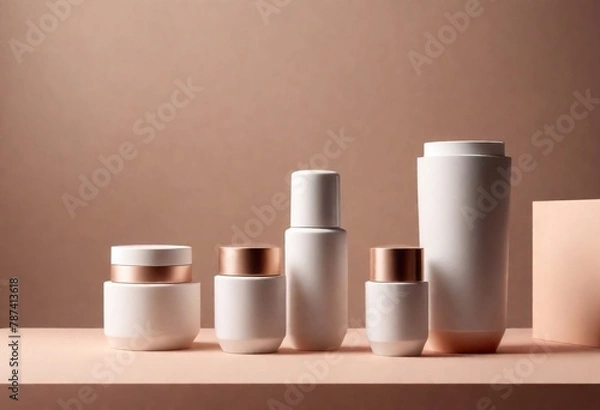Obraz white cosmetic container