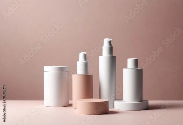 Fototapeta white cosmetic container