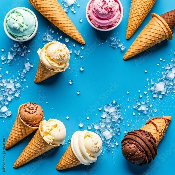 Obraz cream seamless pattern