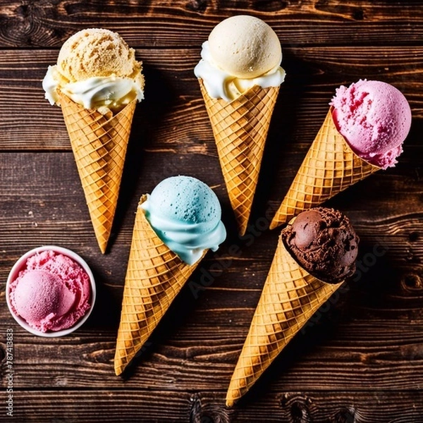 Obraz ice cream collection