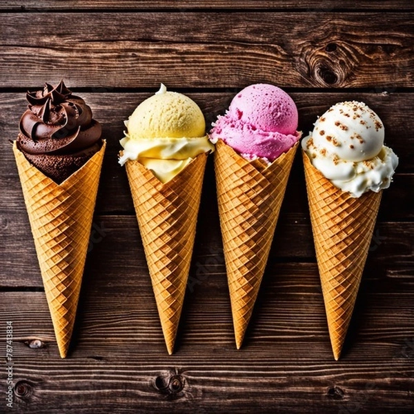 Obraz ice cream cones