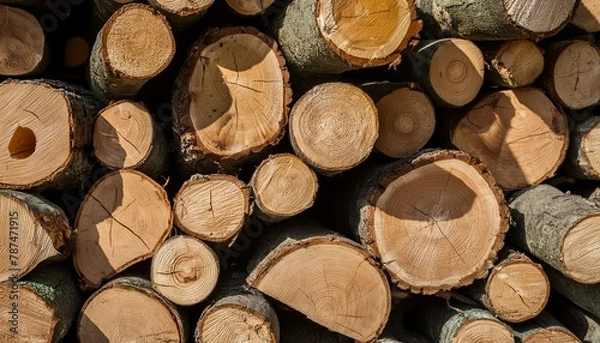 Obraz stack of firewood