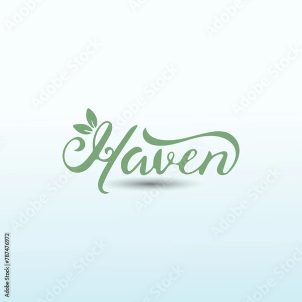 Obraz Word Haven vector logo design