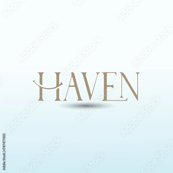 Obraz Word Haven vector logo design