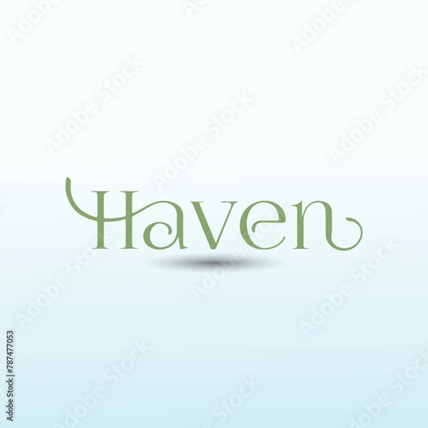 Obraz Word Haven vector logo design