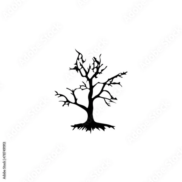 Fototapeta Tree Silhouette Vector Clipart