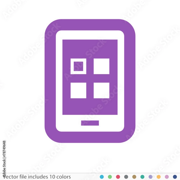 Fototapeta Sticker Icon - Vector file includes all colors