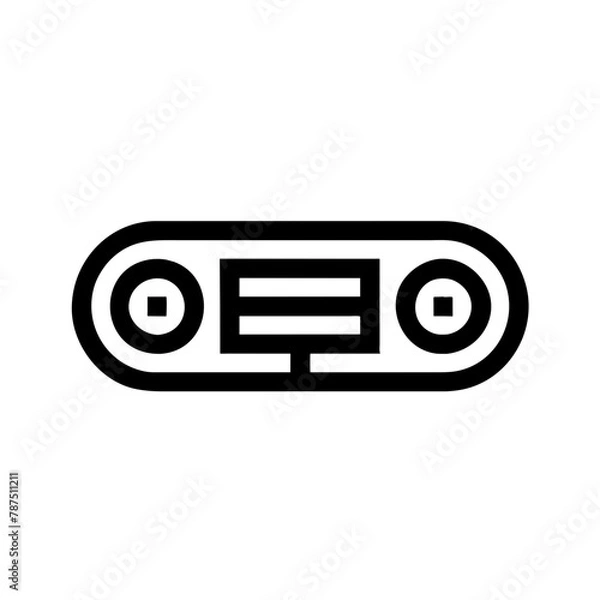 Obraz Athletic icons Pixel perfect