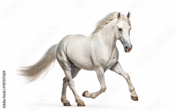 Obraz Beautiful galloping Lipizzaner