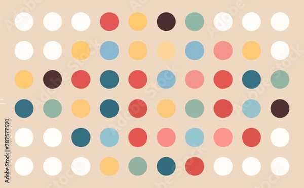 Obraz カラフルなドット背景