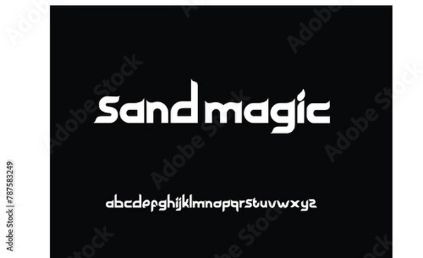 Fototapeta Abstract Fashion font alphabet. Minimal modern urban fonts for logo, brand etc. vector illustration