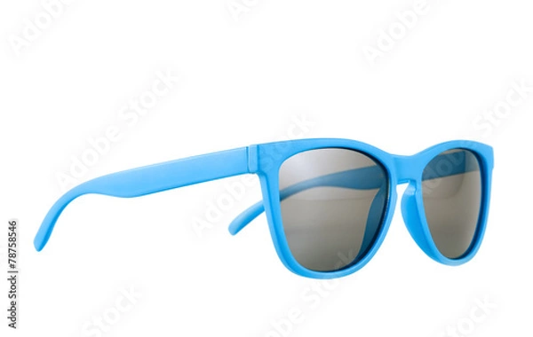 Fototapeta Blue sun glasses isolated