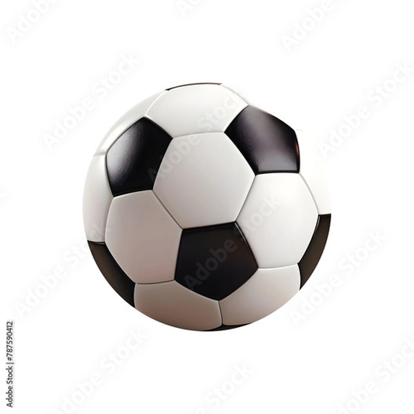 Obraz soccer ball isolated on white. transparent background