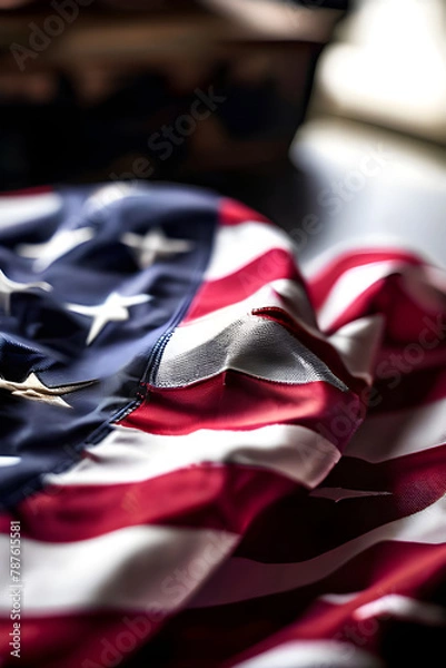 Obraz USA flag background