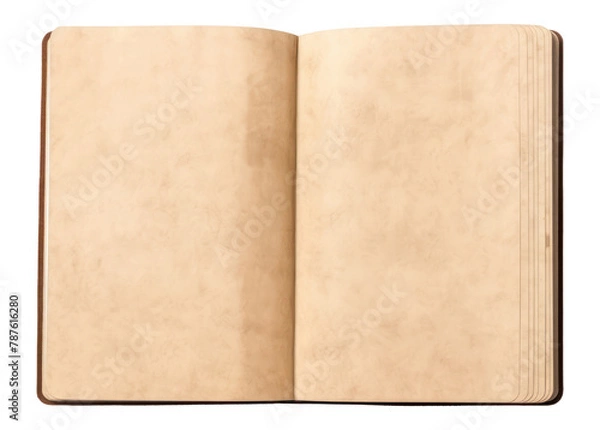 Fototapeta PNG  Old style opened paper notebook publication diary page. AI generated Image by rawpixel.