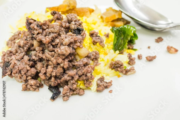 Obraz Fried minced pork