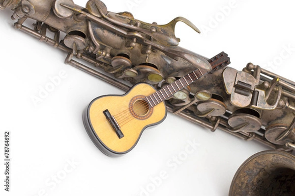 Obraz guitar  on the white background