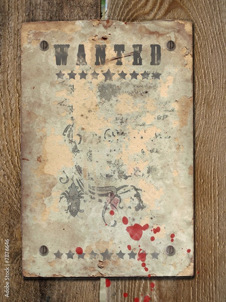 Obraz Poster Wanted