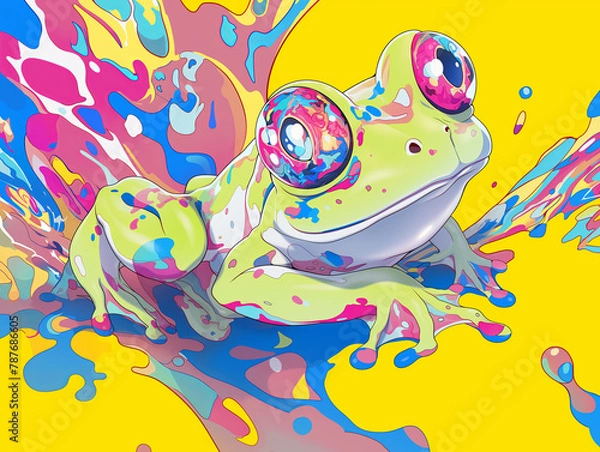 Obraz colorful frog