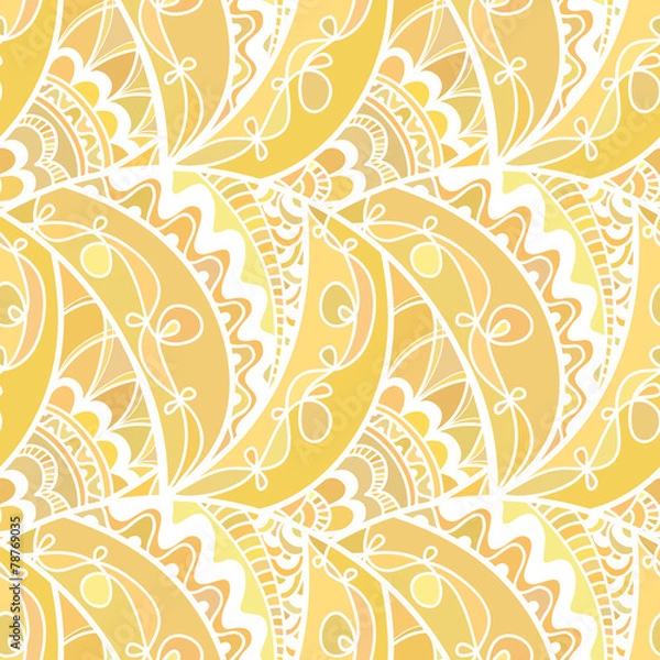 Fototapeta Abstract seamless doodle pattern