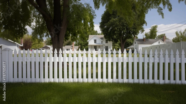 Obraz White house fence