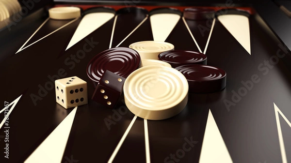 Fototapeta Backgammon Board