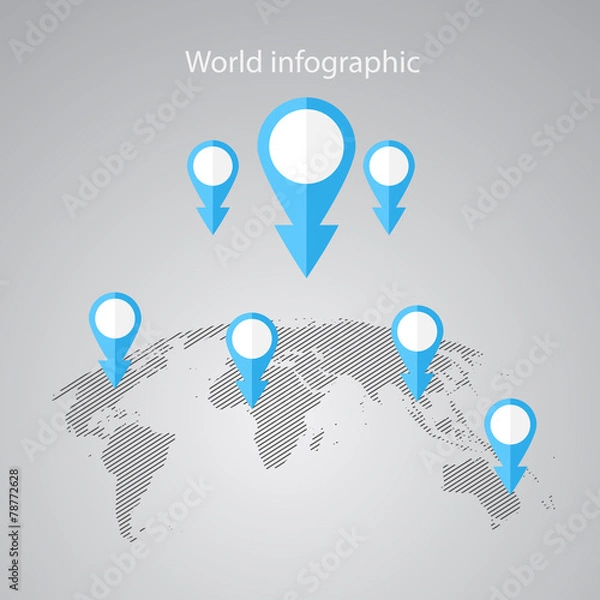 Obraz World infographic
