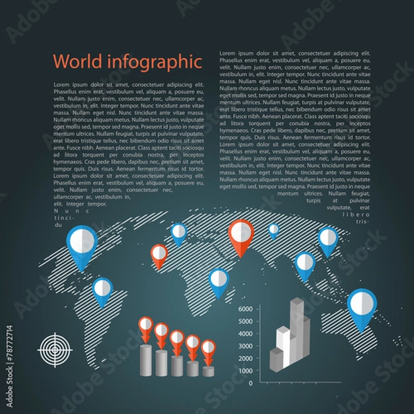Obraz World infographic