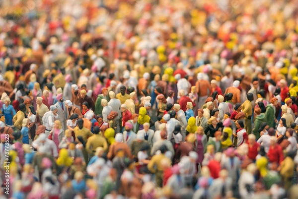 Obraz Miniatura tłumu