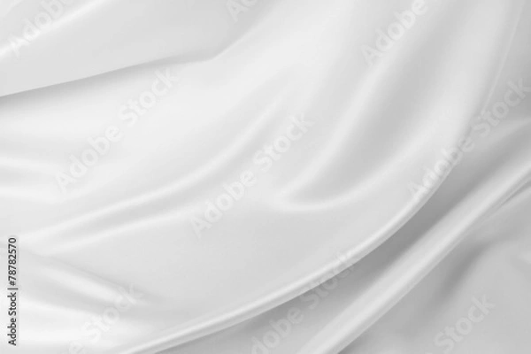 Fototapeta White silk