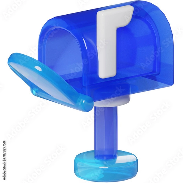 Obraz Mailbox message Communication Network 3D Object
