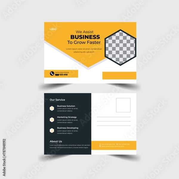 Obraz Corporate business postcard