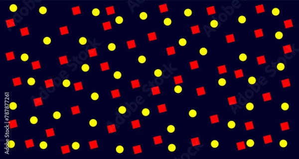 Fototapeta fabric pattern. round and square patterns background