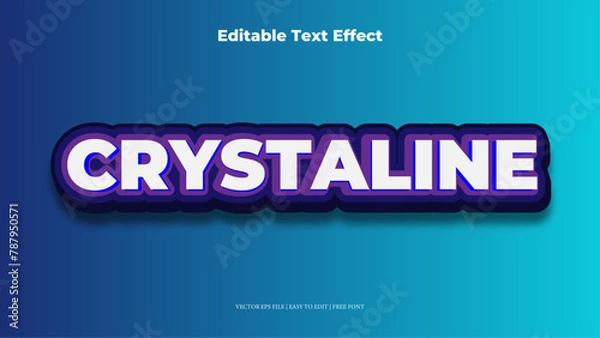 Obraz crystal Editable Text Effect