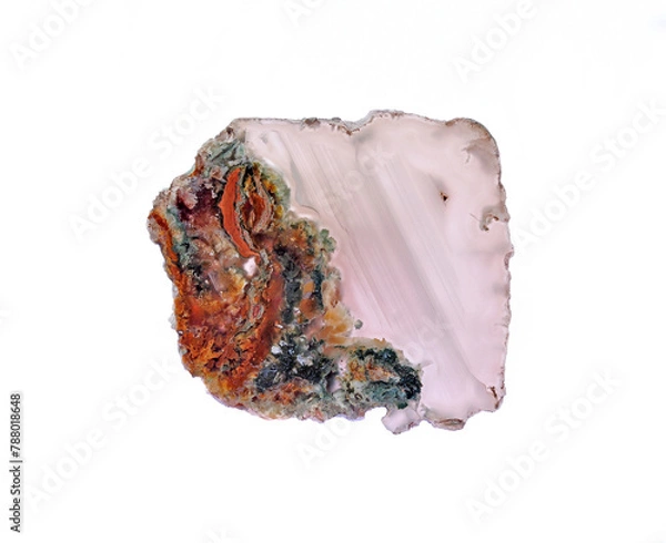 Fototapeta Agate with natural colors, polished cut